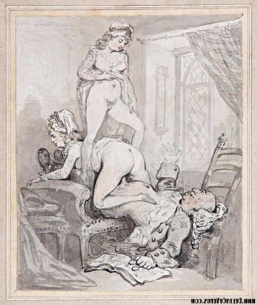 18P Erotic drawings by Thomas Rowlandson 1757 - 1827