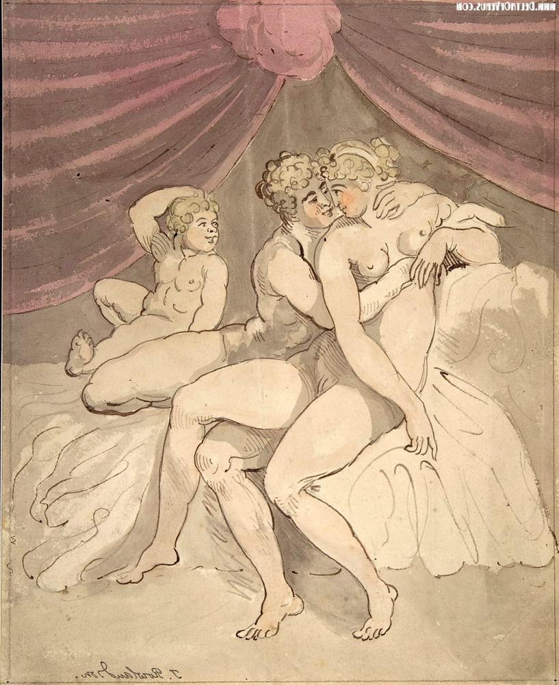 18P Erotic drawings by Thomas Rowlandson 1757 - 1827