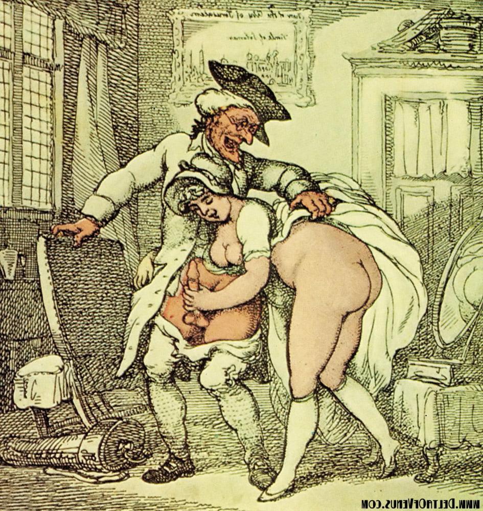 18P Erotic drawings by Thomas Rowlandson 1757 - 1827