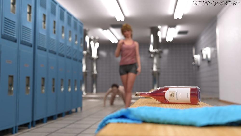 25P 3D Comics Locker Room Story