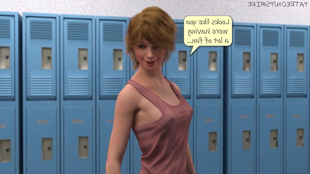 25P 3D Comics Locker Room Story