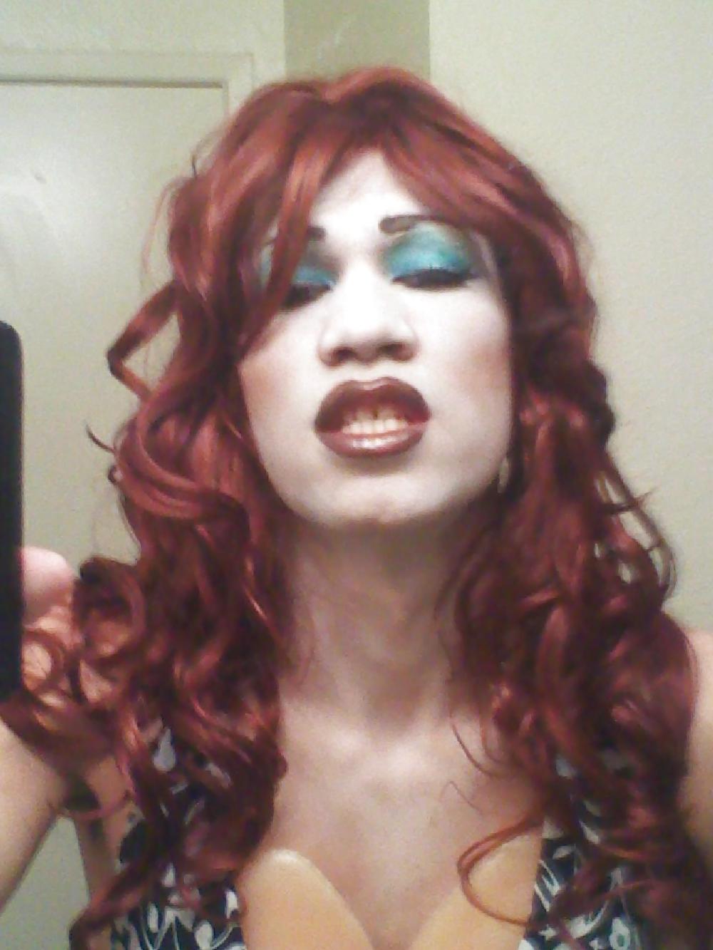4P Red Haired Crossdressing