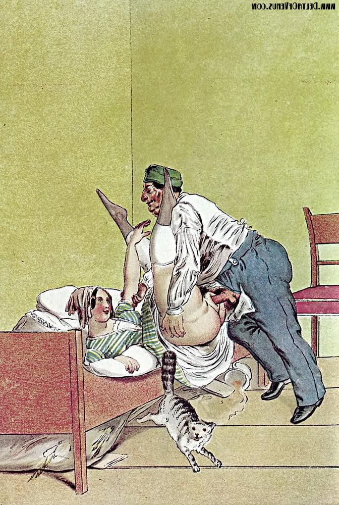 25P 19th Century Erotic drawings