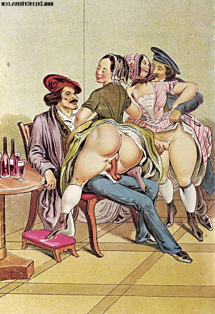 25P 19th Century Erotic drawings