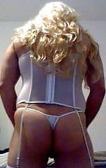 25P Crossdressing in Bridal Lingerie