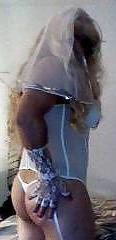 25P Crossdressing in Bridal Lingerie
