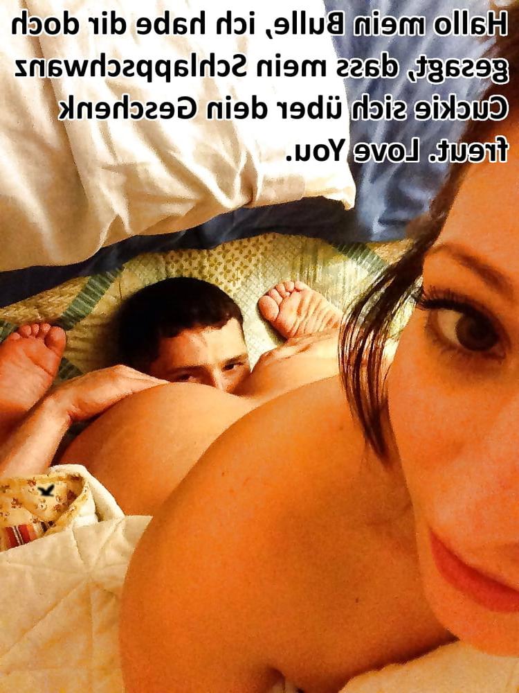 15P Cuckold, sperm eating, Hotwife caption, german #10