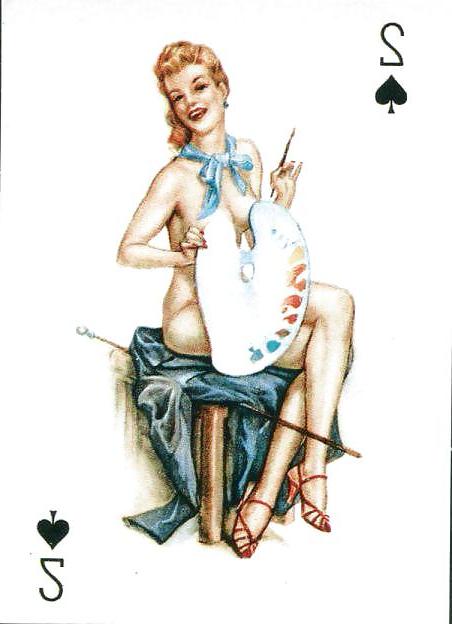 11P Erotic Playing Cards 3 - Pin-up Mix c. 1950 for SMICHAELS