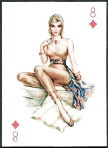 11P Erotic Playing Cards 3 - Pin-up Mix c. 1950 for SMICHAELS