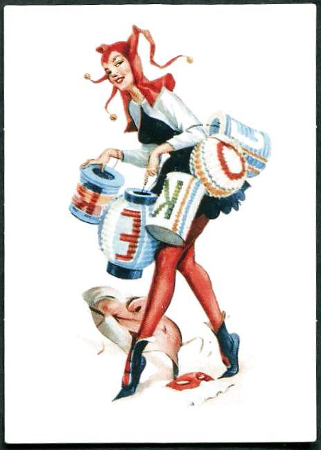 11P Erotic Playing Cards 3 - Pin-up Mix c. 1950 for SMICHAELS