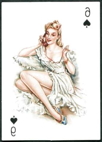 11P Erotic Playing Cards 3 - Pin-up Mix c. 1950 for SMICHAELS