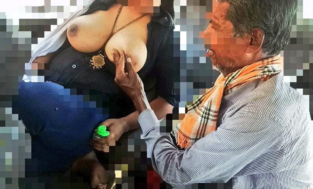 11P Big boobs flash to begger  in public Street