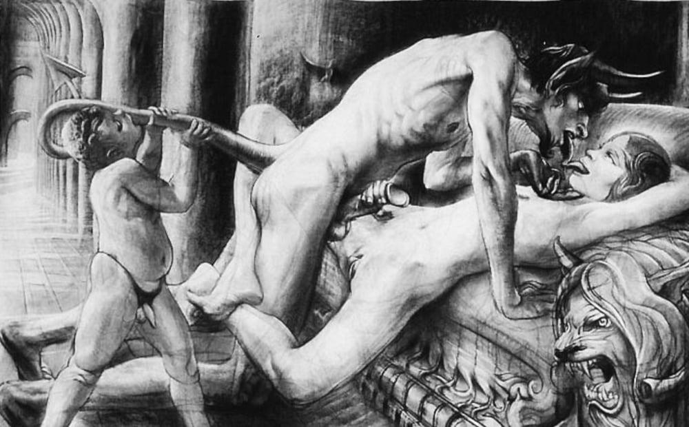 25P assorted erotic drawings with horrors1