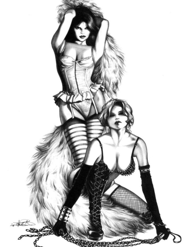 25P assorted erotic drawings with horrors1