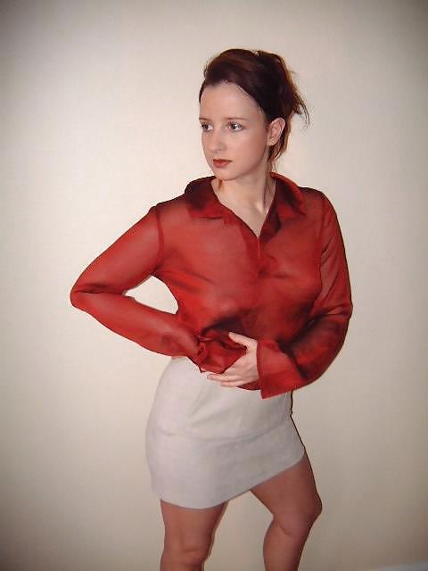 25P GERMAN SLUT IN RED BLOUSE
