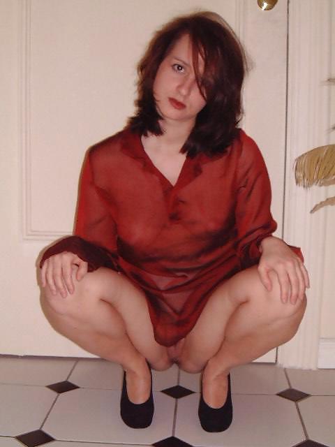 25P GERMAN SLUT IN RED BLOUSE