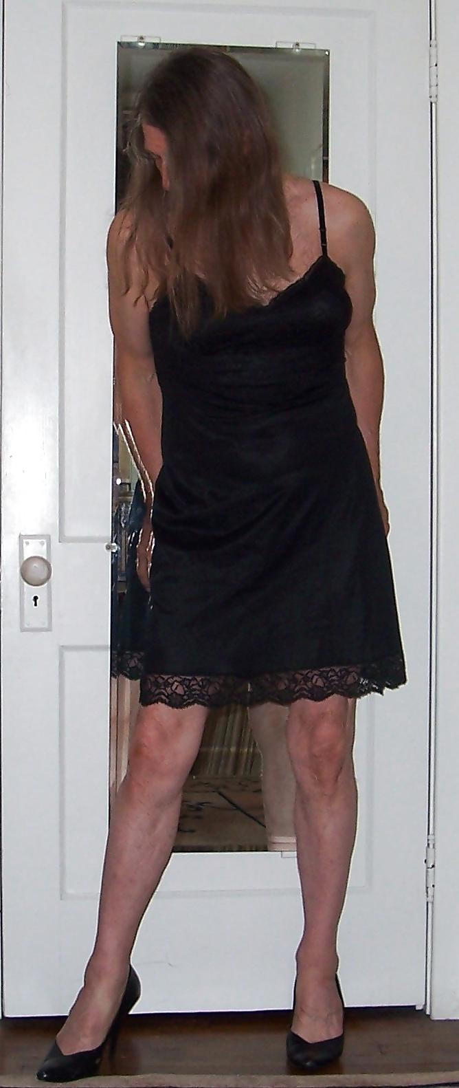14P Crossdressing - Black Slip