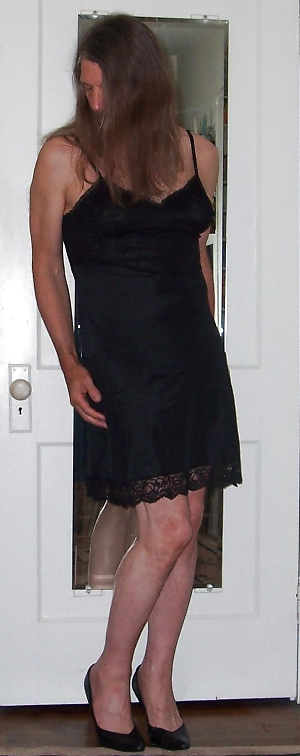 14P Crossdressing - Black Slip
