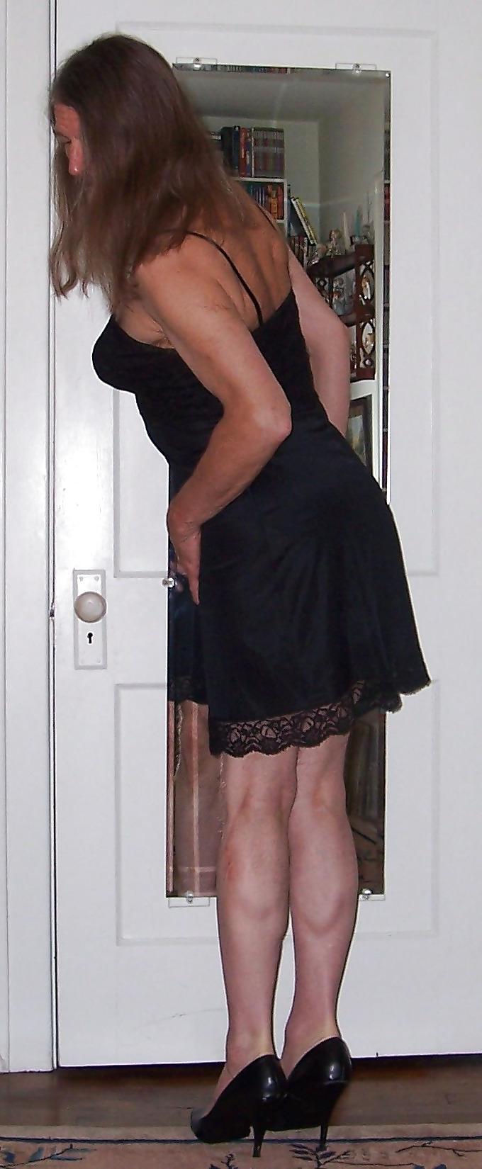 14P Crossdressing - Black Slip
