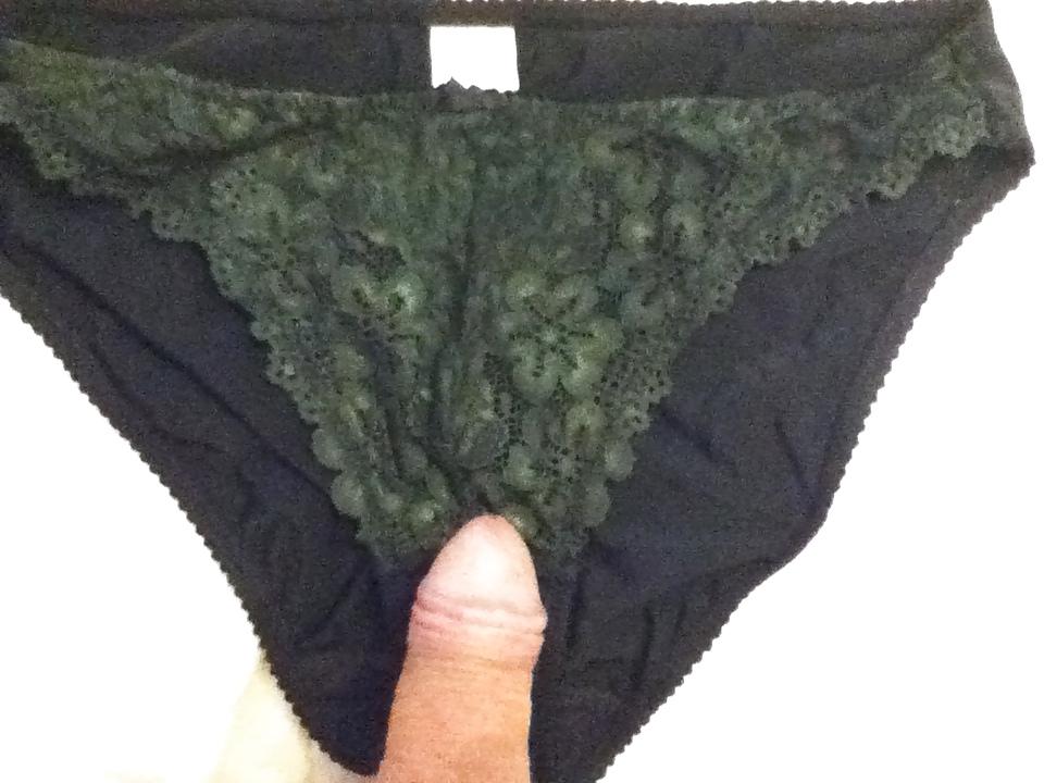 12P My cock adores my panties and masturbation