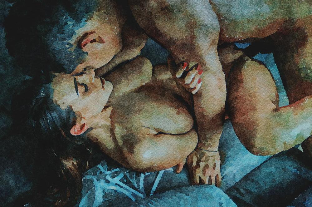 25P Erotic Digital Watercolor 68