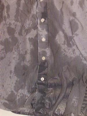 25P blue striped blouse 2 pissed