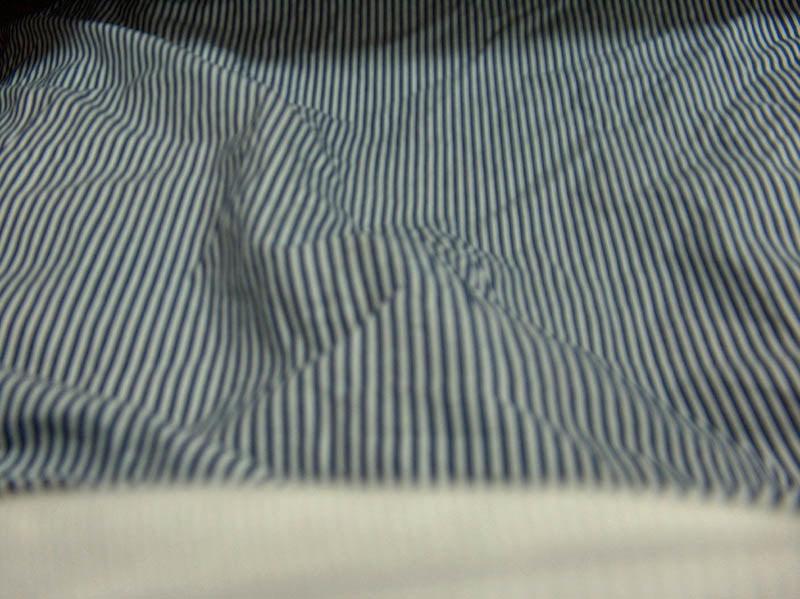 25P blue striped blouse 2 pissed