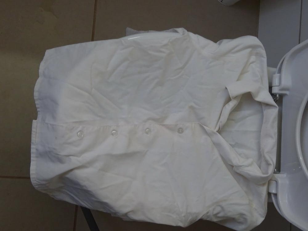 25P white blouse piss 5