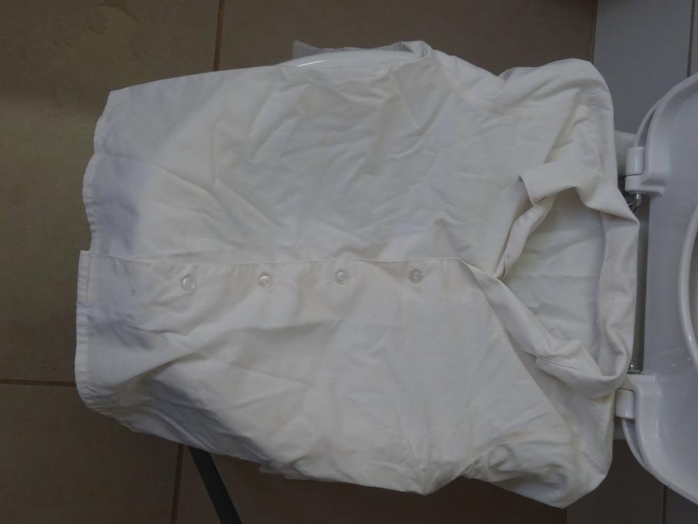 25P white blouse piss 5