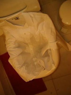 25P white blouse piss 2