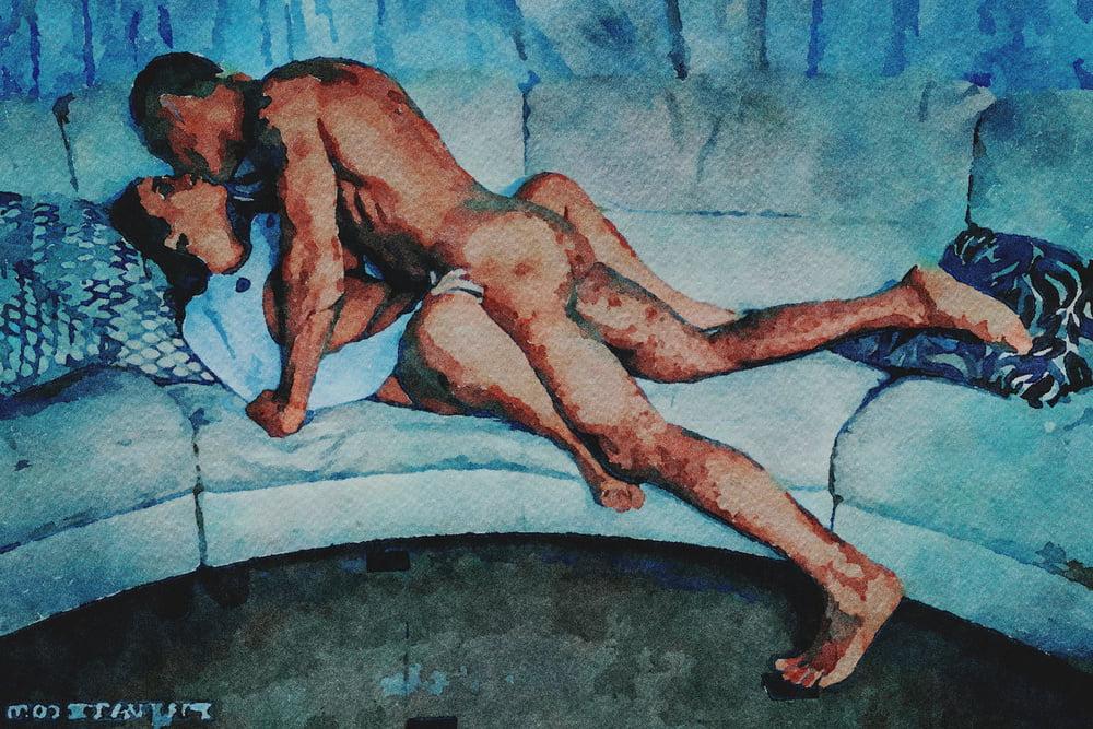 25P Erotische digitale Aquarell 64