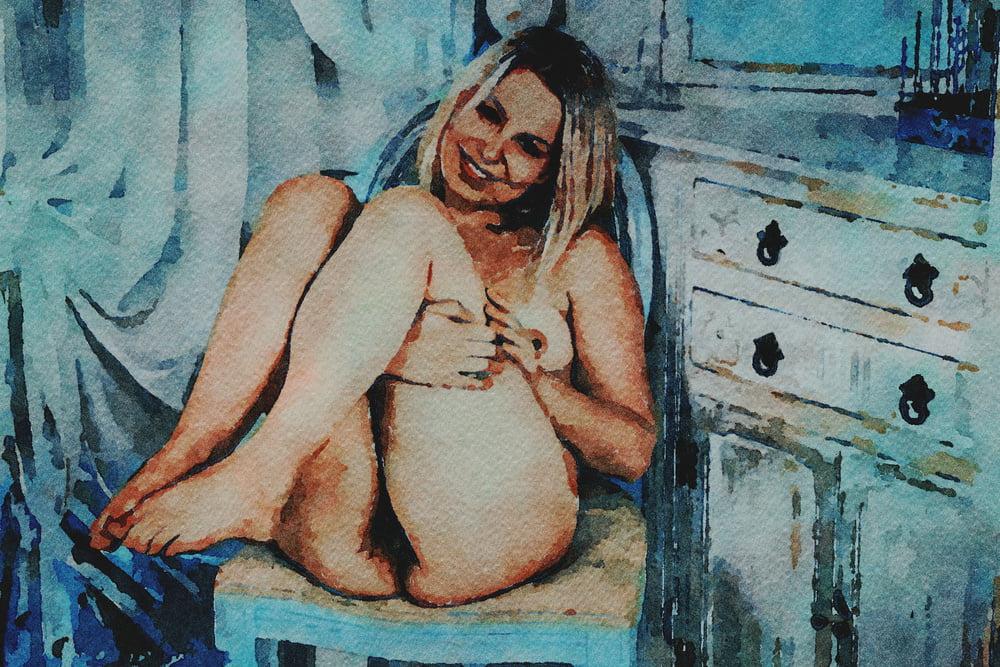 25P Erotische digitale Aquarell 64