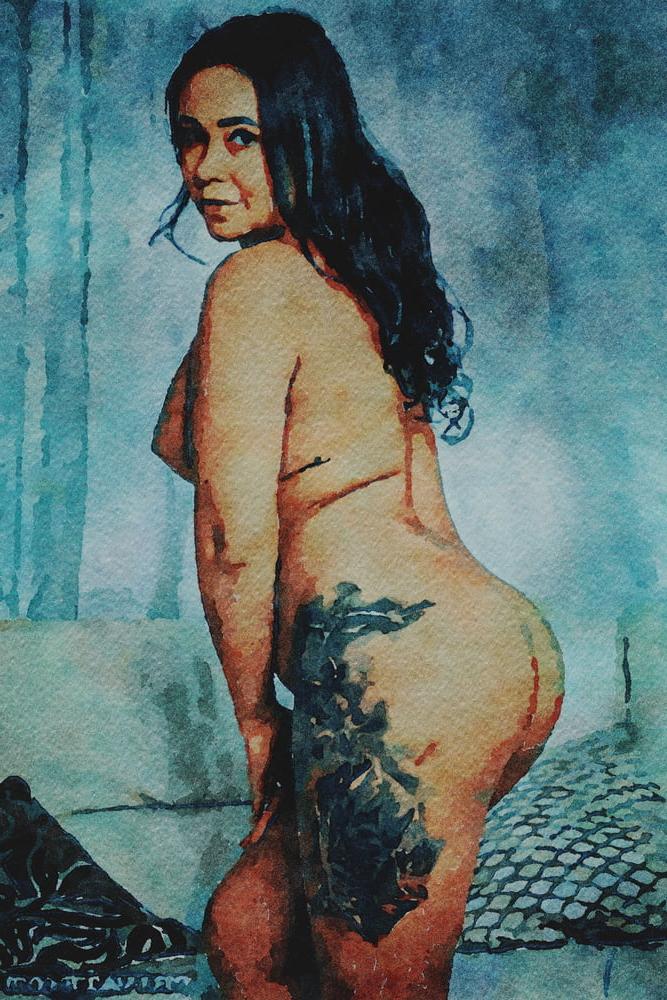 25P Erotische digitale Aquarell 64