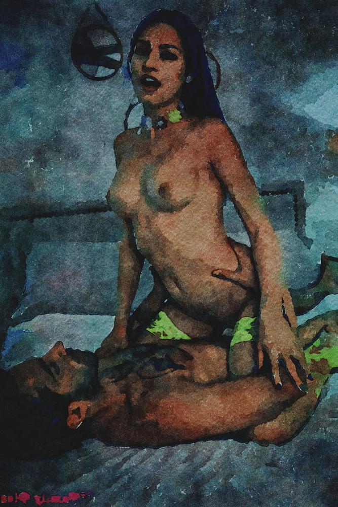 25P Erotische digitale Aquarell 64