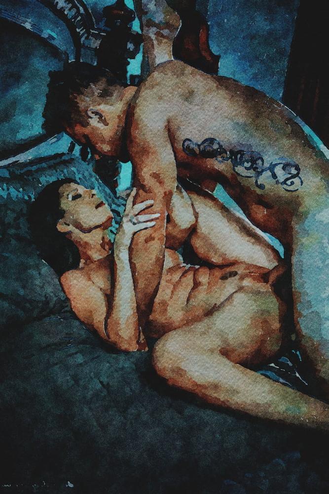 25P Erotische digitale Aquarell 64