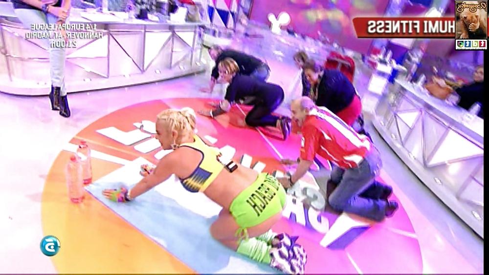 7P Leticia sabater en pompa marcando todo