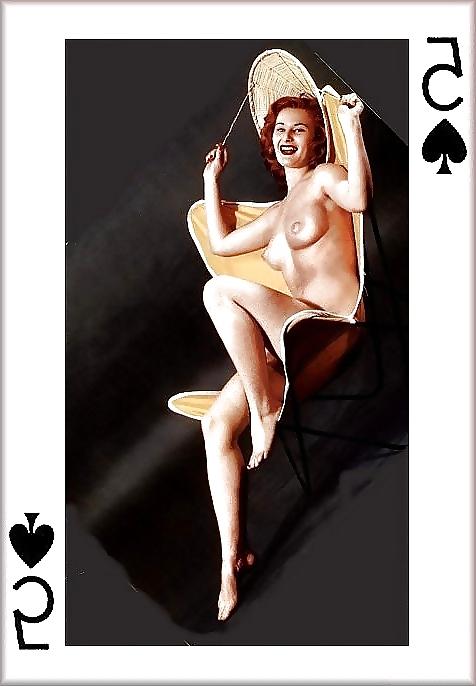 25P Erotic Playing Cards 8 - Sexy Vintage Girls for Jedermann