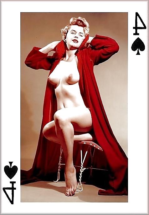 25P Erotic Playing Cards 8 - Sexy Vintage Girls for Jedermann