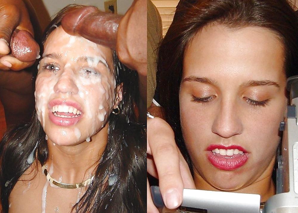 25P Before after blowjob 02 incl. dressed undressed facials