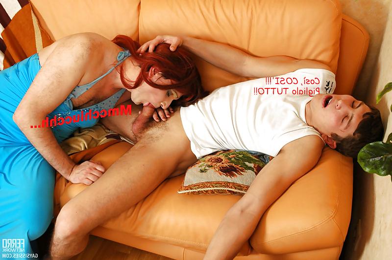 25P Italian sissy captions
