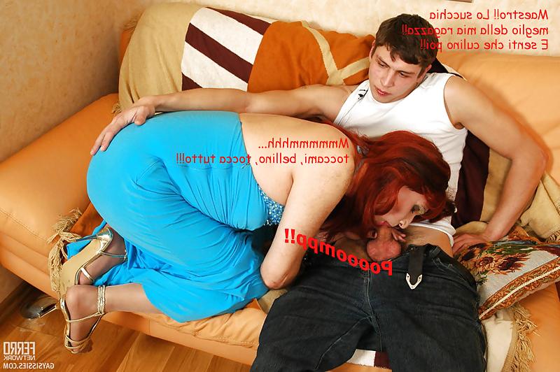 25P Italian sissy captions