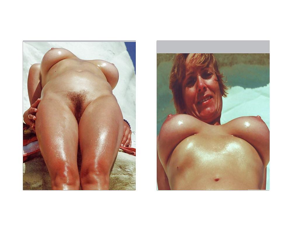 25P More mature moms and wives posing and getting used