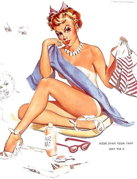 14P Vintage Pinups Freeman Elliot