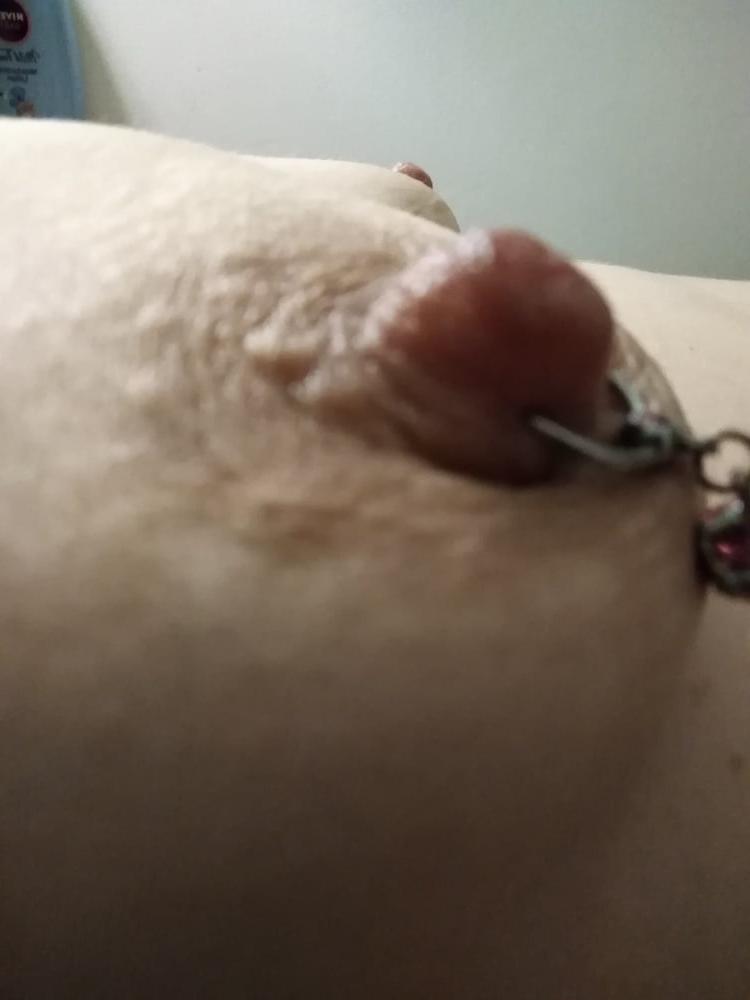 23P Mandy's hairy pussy, big pierced-milky nipples and fat ass