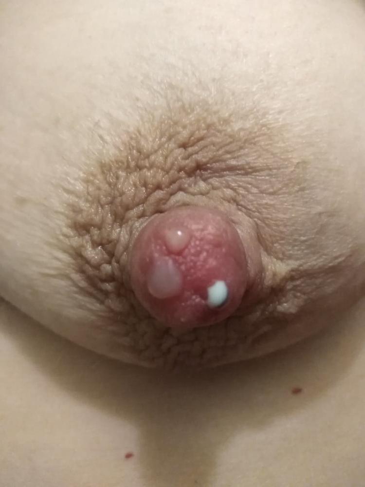 23P Mandy's hairy pussy, big pierced-milky nipples and fat ass