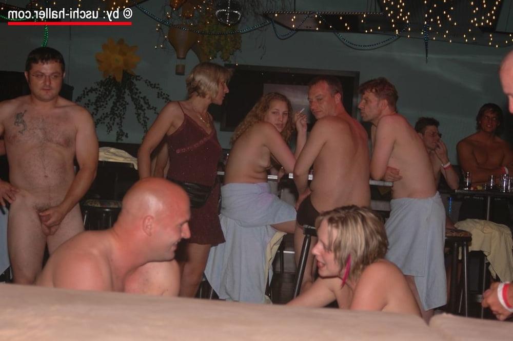 25P Saturday Night Fever gangbang - relax &amp; pee time - part 4