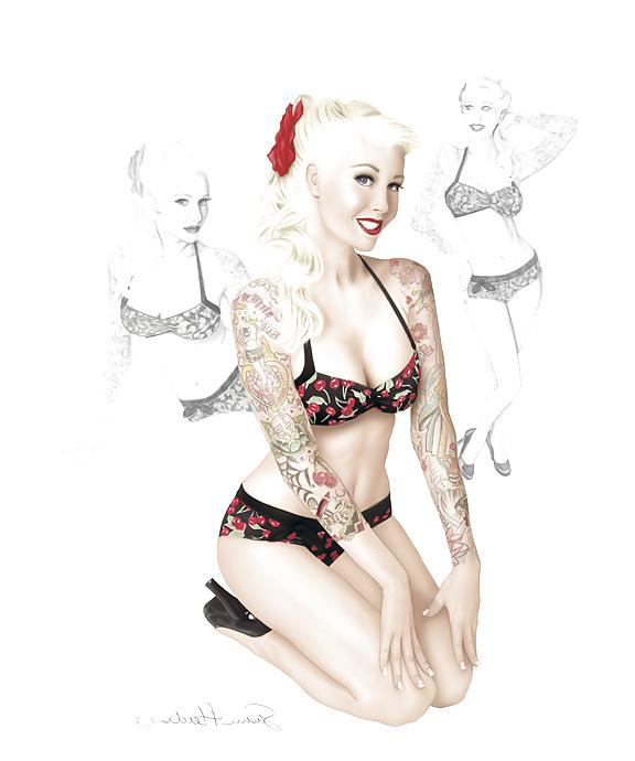 12P Vintage Pinups Susan Heidi