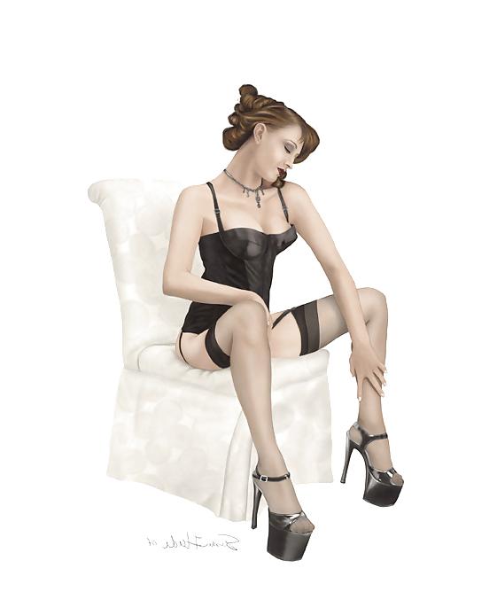 12P Vintage Pinups Susan Heidi