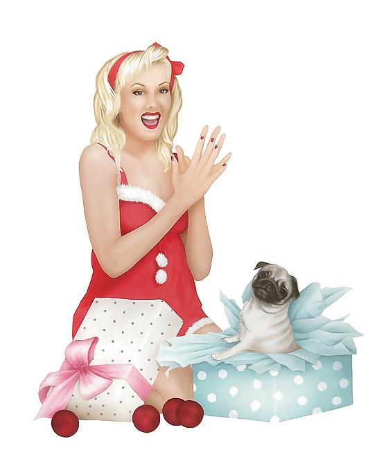 12P Vintage Pinups Susan Heidi