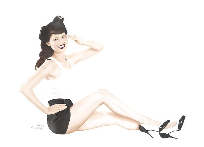 12P Vintage Pinups Susan Heidi